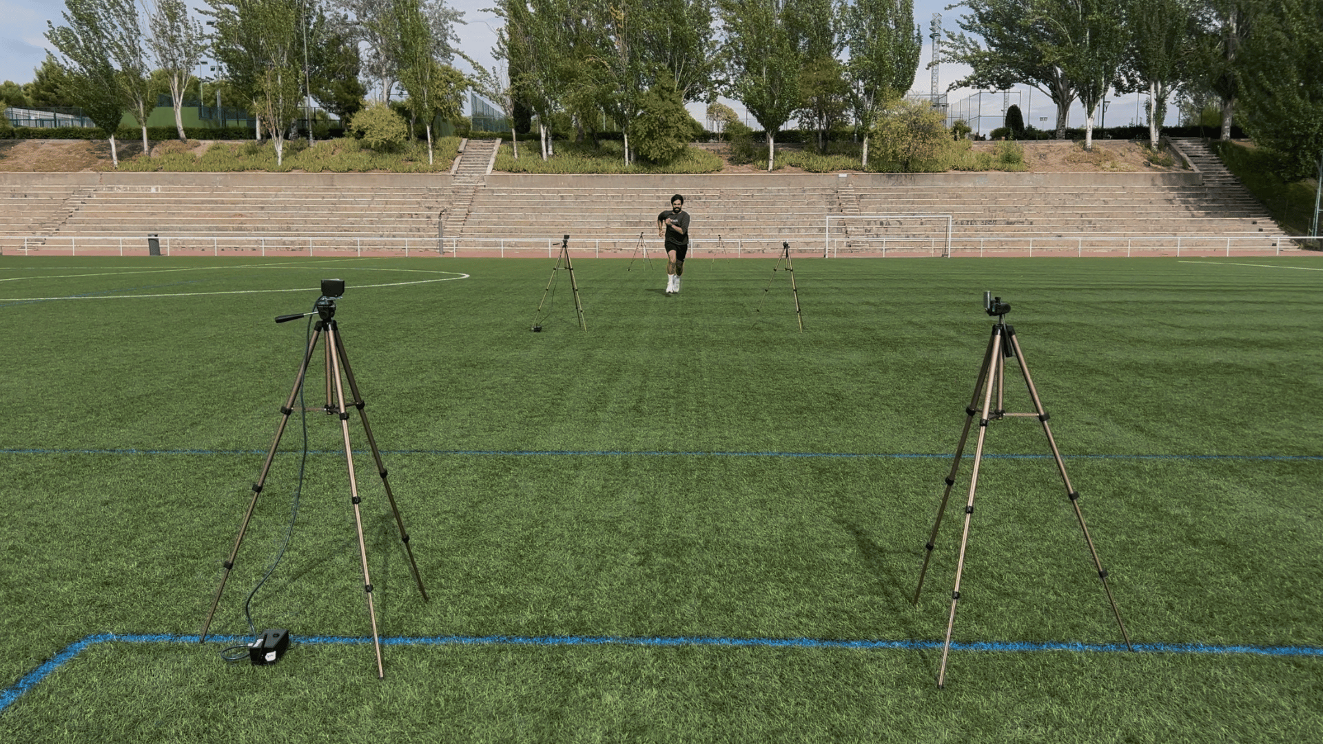 30m sprint with timing gates